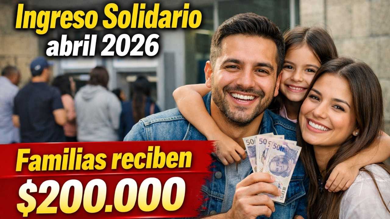 Ingreso Solidario abril 2026: familias reciben $200.000, calendario oficial de giros confirmado por el Gobierno