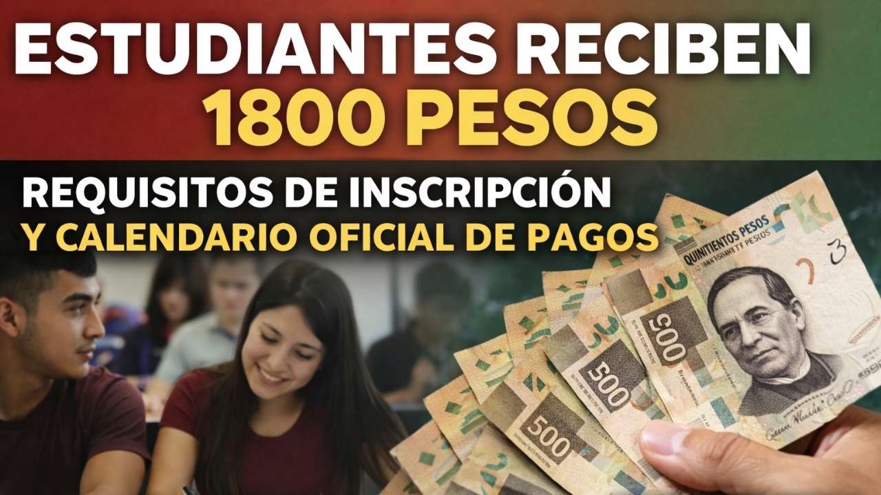 Becas Benito Juárez abril 2026: estudiantes reciben 1800 pesos, requisitos de inscripción y calendario oficial de pagos