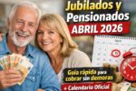 Jubilados y pensionados abril 2026: guía rápida para cobrar sin demoras y calendario oficial de pagos