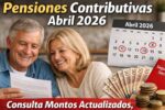 Pensiones contributivas abril 2026: consulta montos actualizados, beneficiarios y calendario oficial de pagos
