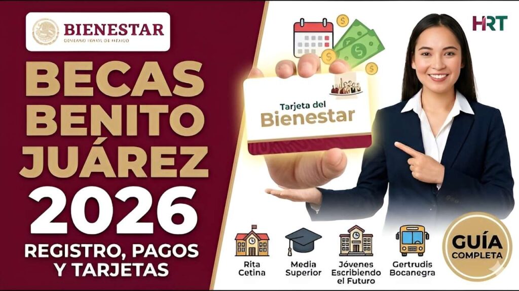 Calendario de pagos segundo bimestre 2025-2026 de las Becas Bienestar