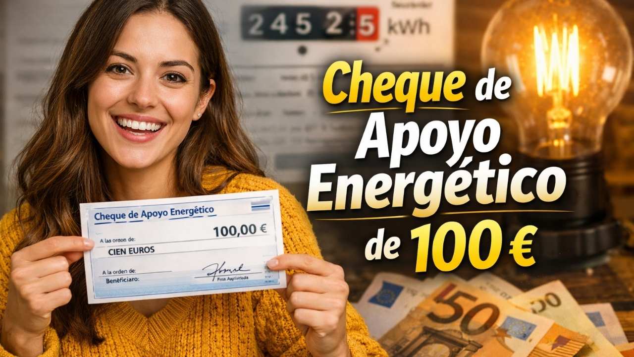 Cheque de apoyo energético de 100 €: hogares elegibles, cómo tramitarlo y depósito previsto abril 2026