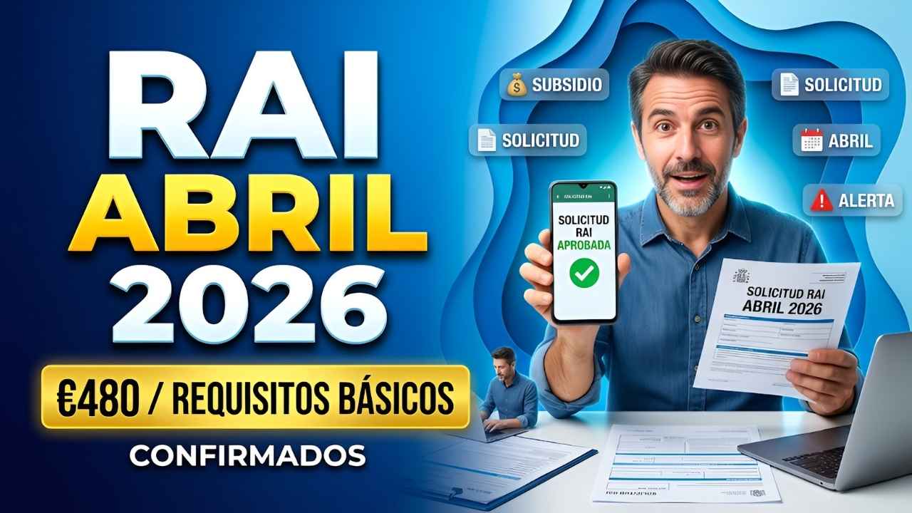 RAI abril 2026 €480 requisitos básicos confirmados y calendario oficial de cobro publicado