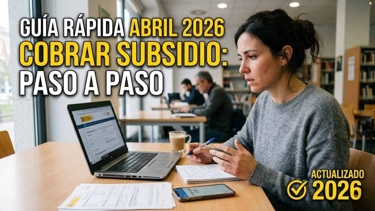 Subsidio de desempleo actualizado – guía rápida para solicitar y cobrar en abril 2026