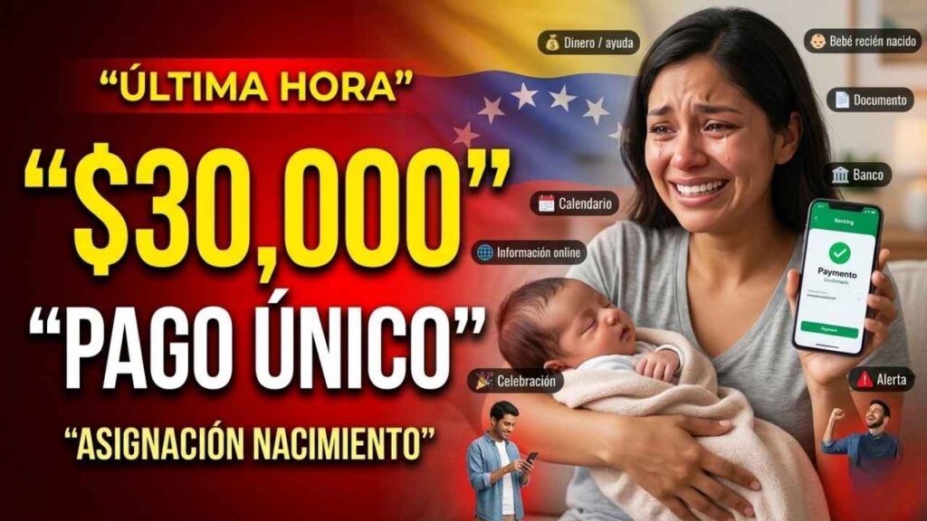 Asignación por nacimiento $30,000 únicos, cómo solicitarla y cuándo se acredita en marzo