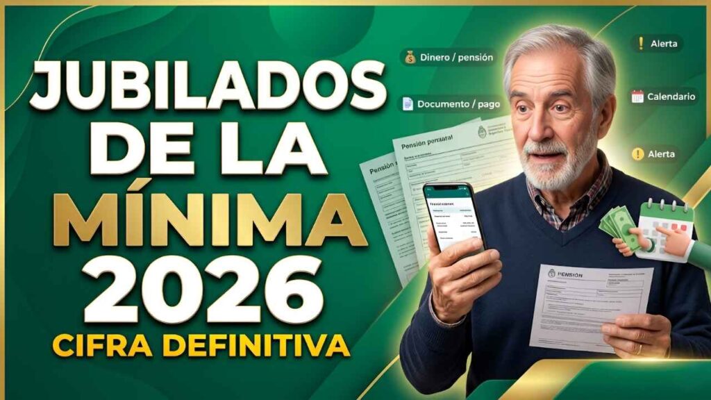 Jubilados de la mínima abril 2026: cifra definitiva con aumento por inflación aplicado